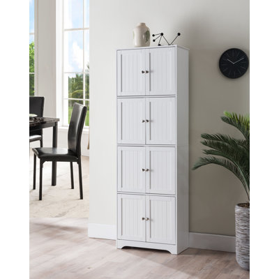 Gelantipy 4-Tier 68" Kitchen Pantry Storage Cabinet with 8 Doors