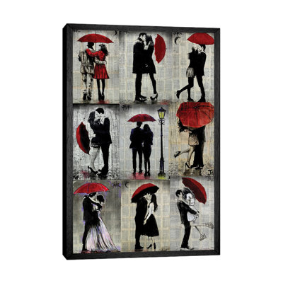 9 Red Umbrella by Loui Jover - Print on Canvas