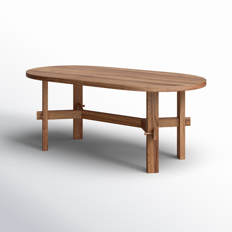 Solid Wood Coffee Table, Natural Sand