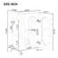 Meuble-lavabo de 20 po avec lavabo, meuble-lavabo avec tablette à deux niveaux, tablette réglable, bois massif et panneau de fibres à densité moyenne, noir-642309843