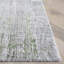 Tapis gris / vert tissé à la main en viscose / laine / coton Tamilore-1992015968