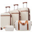 Ensemble de bagage 5 pièces, valise de transport rigide, bagage extensible avec sacs de voyage, roulettes, verrou TSA