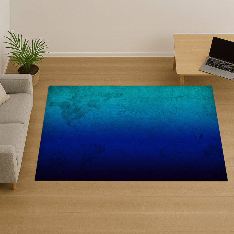 Abstract Area Rug, Runner 70 x 140 cm