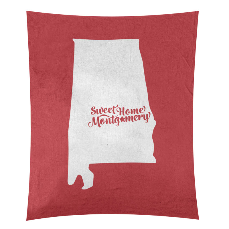 Tapisserie de montgomery alabama, H 104 po x l 88 po, Rouge