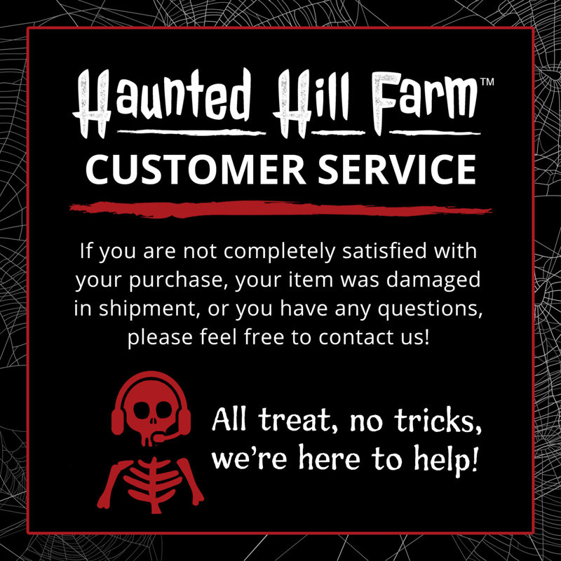 9-Ft Multicolor Polyester Halloween Inflatable Sign with LED Lights