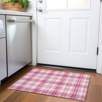 Premium Machine Washable Natoma AMF993 Plaid Rug