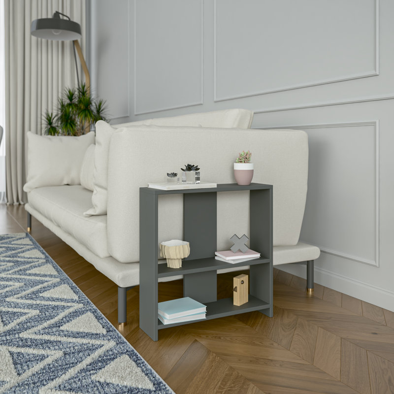 Amvi End Table, Black/Black