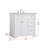 36'' Single Bathroom Vanity with Marble Top-2129905992