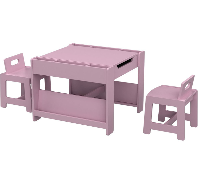 Ensemble de table et de chaises portatives pour enfants, ensemble d'activités pliable et rembourré pour salle de jeux