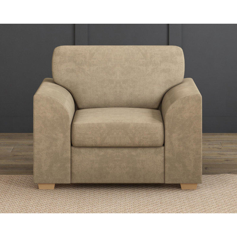 Upholstered Armchair, Dark Mink