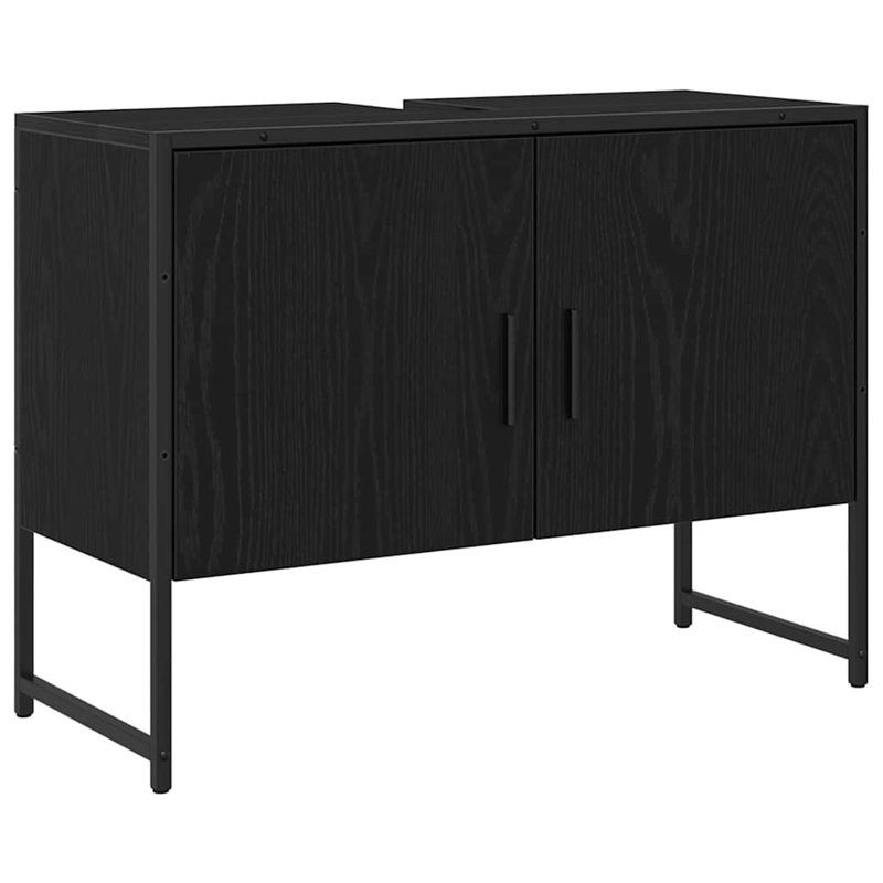 Bathroom Sink Cabinet Oak 80 X 30 X 60 Cm Engineered Wood