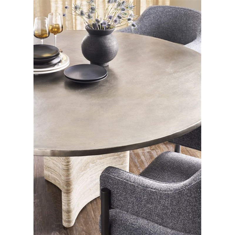 Vanguard Upholstered Dining Chair, Navada Granite, Hampton