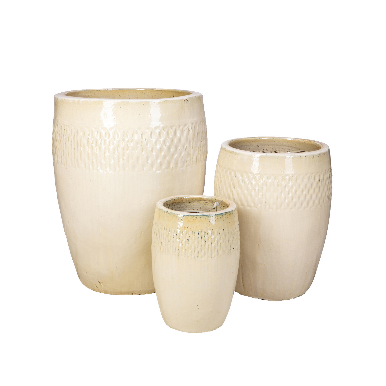  Regal Vase - Set of 3 A,B,C - Antique Cream