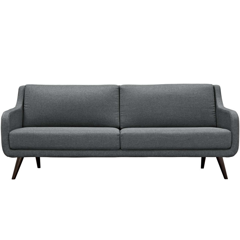 Canapé Modway Carson Carrington, Velours gris performance