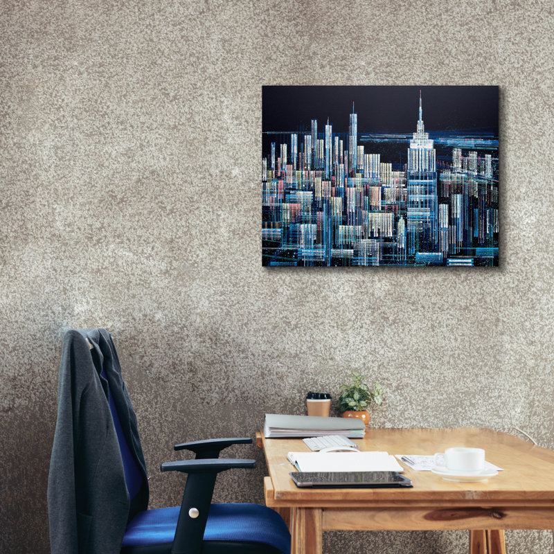 «Manhattan At Midnight» par Marc Todd, H 26 po x l 34 po