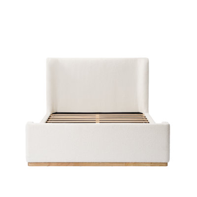 Abela Boucle Sleigh Bed
