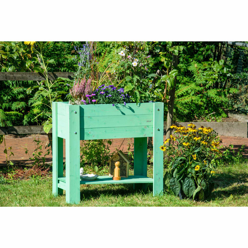 Handmade Wood Raised Planter