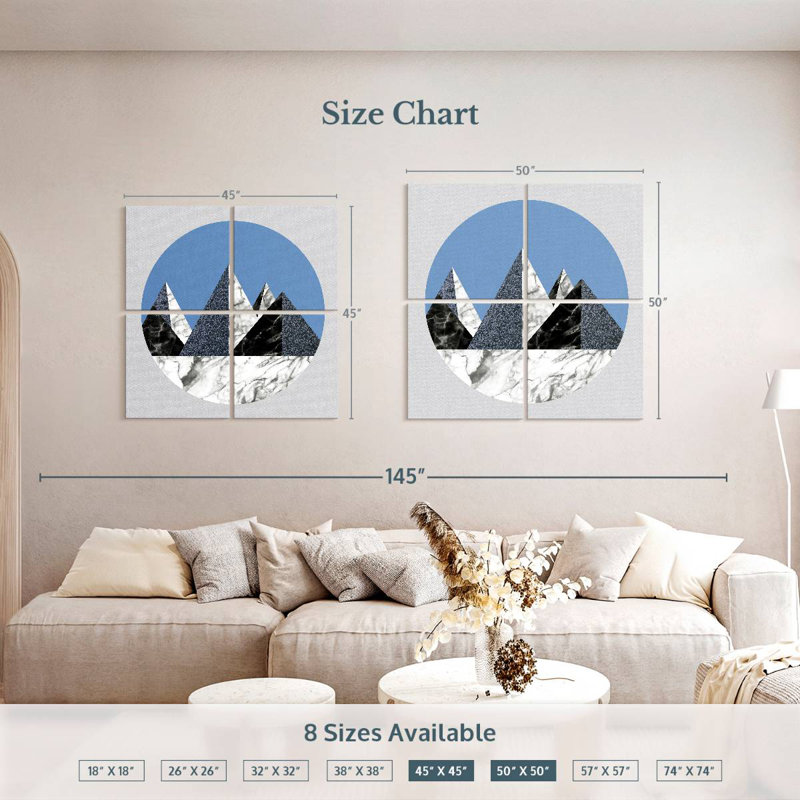 Alvord Basic Mountain, 50" H x 50" W