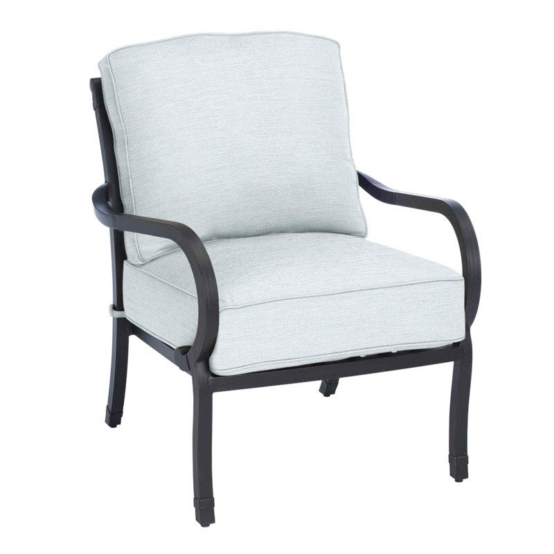 Somerset Patio Chair with Cushions, Arbor Chambray, Welt