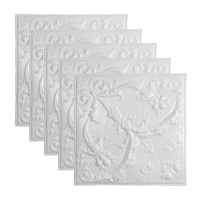 Carreau de plafond clouté Great Lakes Tin Saginaw (paquet de 5)
