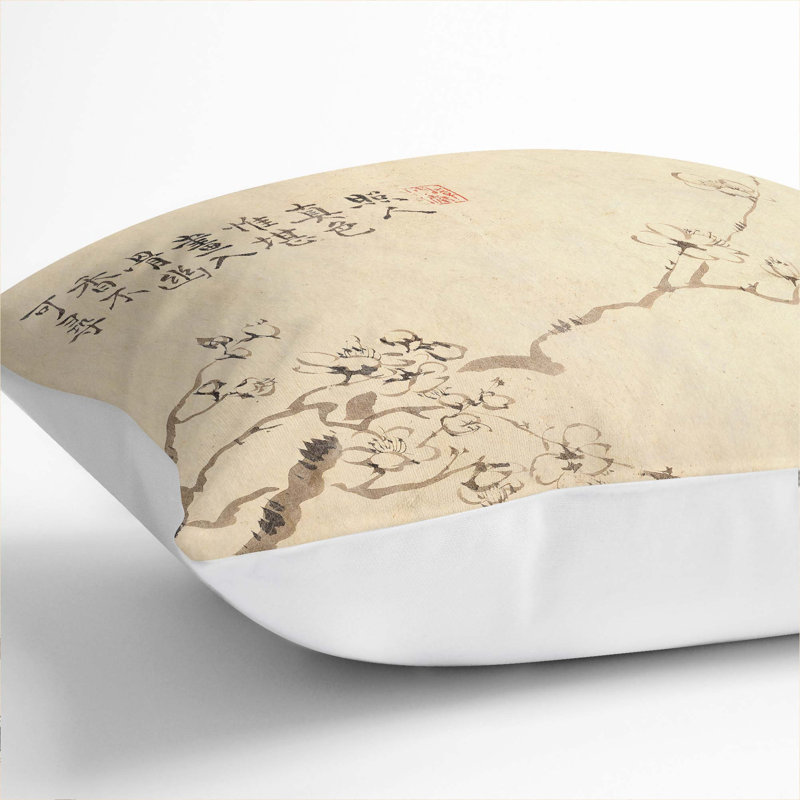 Square Throw Cushion, White, 40cm H x 40cm W x 15cm D