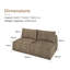 Canapé modulaire en chenille Boneless-1623630246