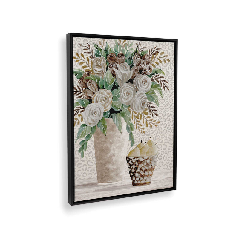 «Tranquil Beauty I» par Cindy Jacobs, reproduction d'art, L 36 x H 48, Noir, Toile avec cadre