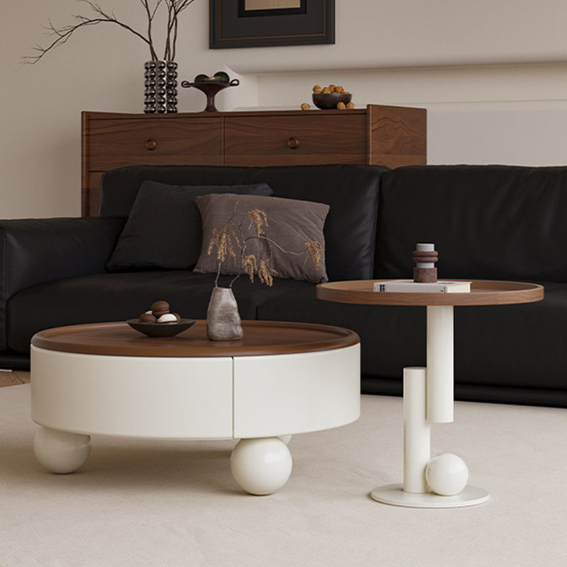 Medieval-style creative round coffee table