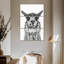 Brampt Happy Alpaca en noir et blanc-108587908
