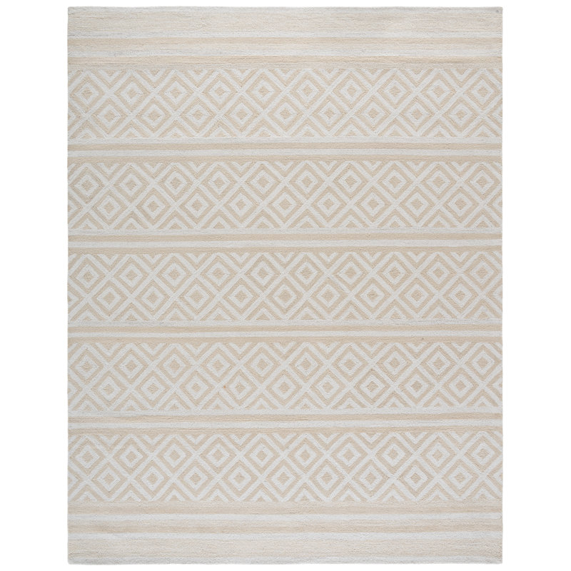 Certalich Hand Tufted Performance Geometric Rug, Rectangle 8' x 10'