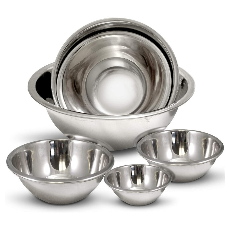 Stainless Steel 6-Piece Nested Mixing Bowl Set