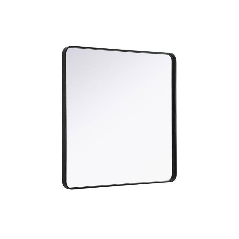 Erath Contour Metal Mirror, 42" x 42", Black