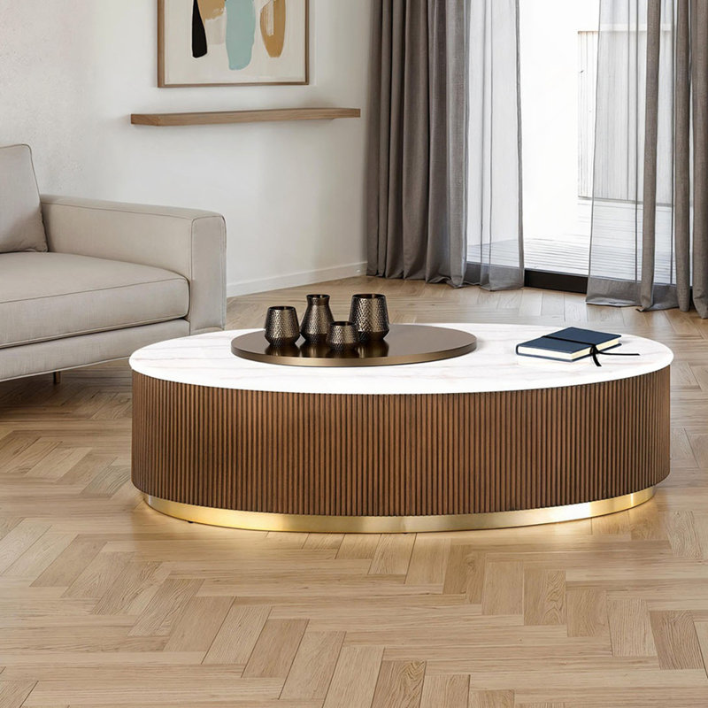 Meuble de salon brun contemporain 1pc