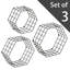 Mthimunye 3 Piece Hexagon Metal Floating Shelf-704027182