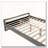 Boucle Fabric  Upholstered Bed
