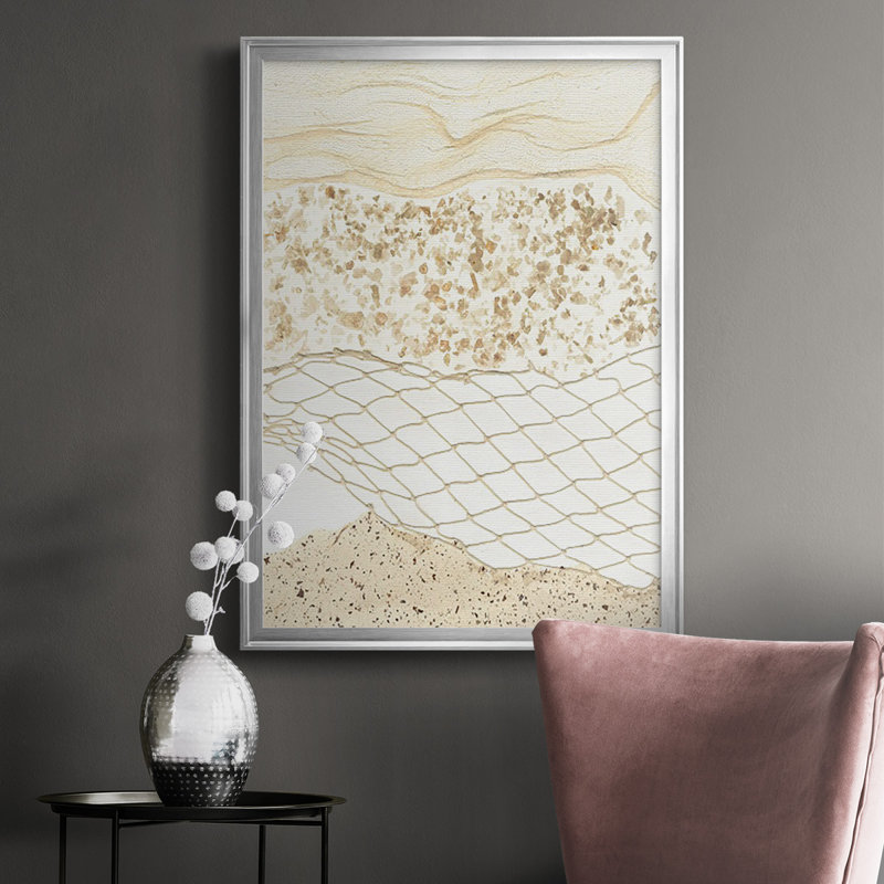 Bord de mer I - reproduction de cadre photo, Argent, H 36,5 po x l 26,5 po x P 1 po