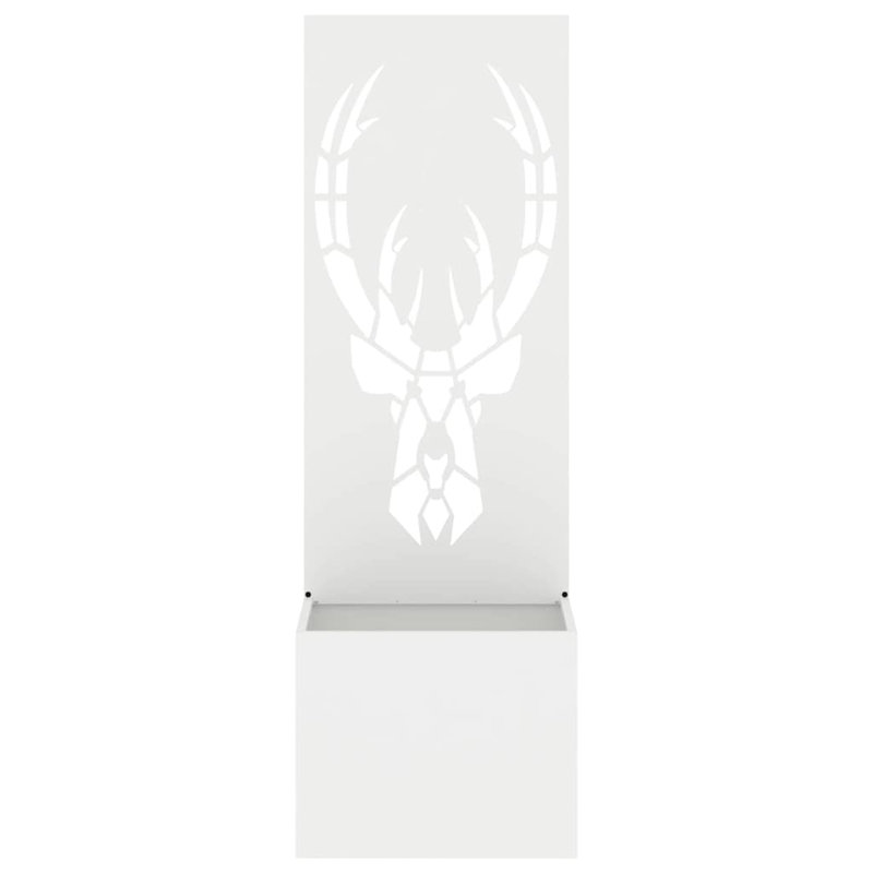 Planter Box, 140cm H x 50cm W x 50cm D, White