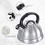 Buckingham Retro Stainless Steel Whistling Kettle 3 Litre
