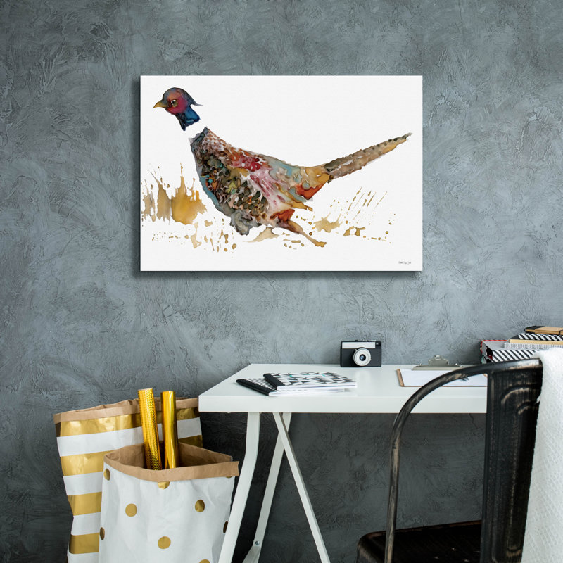  «Pheasant 2» par Stellar Design Studio, art mural sur toile, 26 po x 18 po