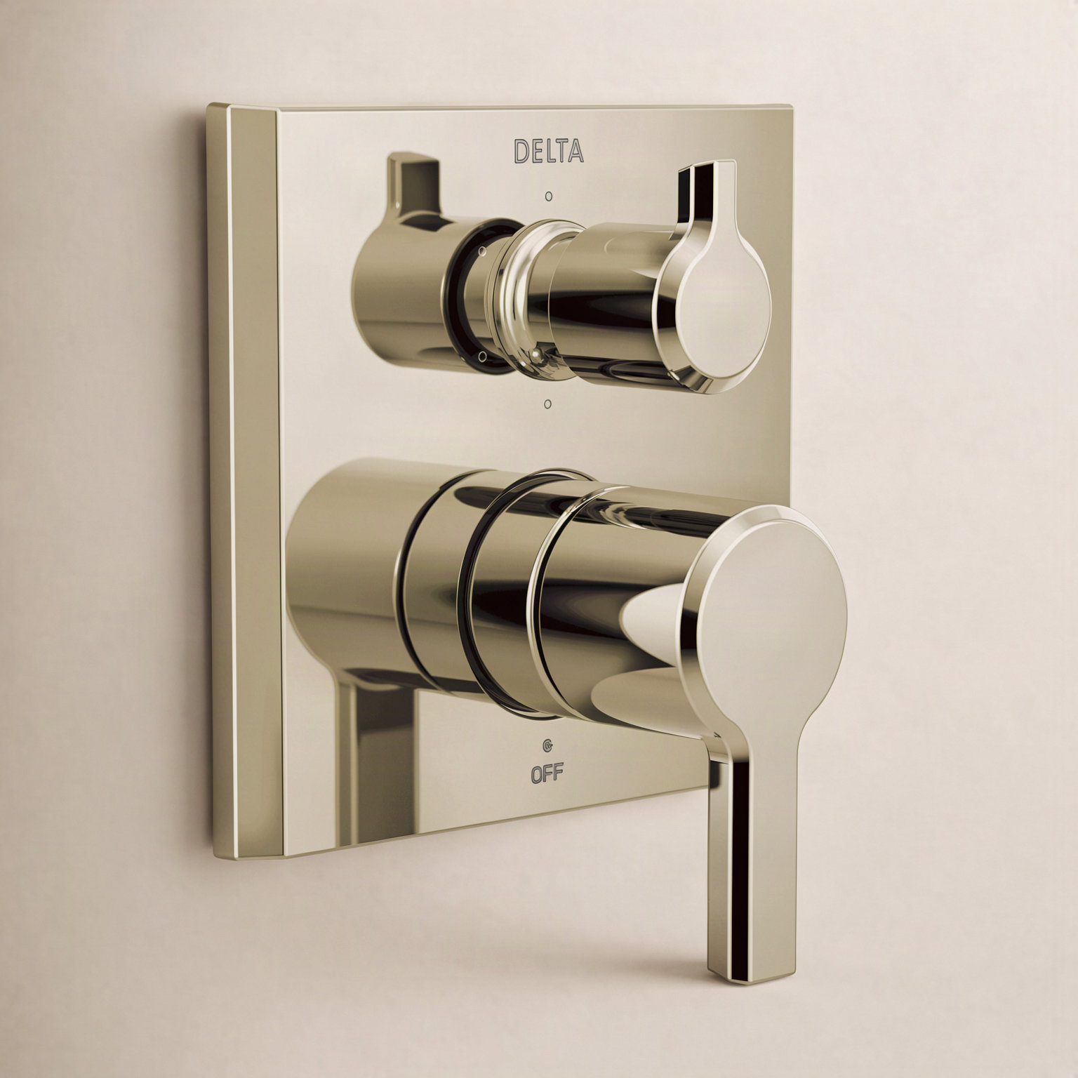 Pivotal Faucet Trim, Lumicoat Polished Nickel