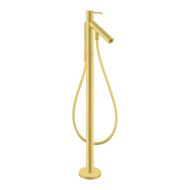 Starck Tub Filler with Diverter, Brushed Gold Optic