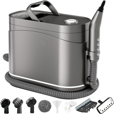Nettoyeur à vapeur portatif à haute température avec chauffage rapide de 30 secondes, réservoir d'eau de 1,2 L, 8 accessoires et réglages à 2 vitesses pour la cuisine à domicile Nettoyage en profondeur de la salle de bain