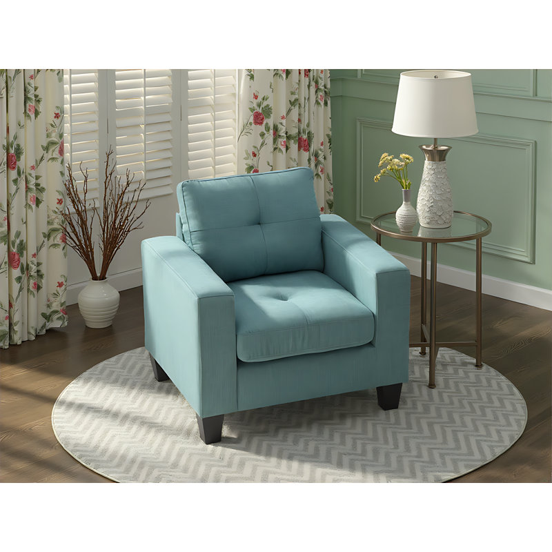 Fauteuil club Luzi, Bleu sarcelle