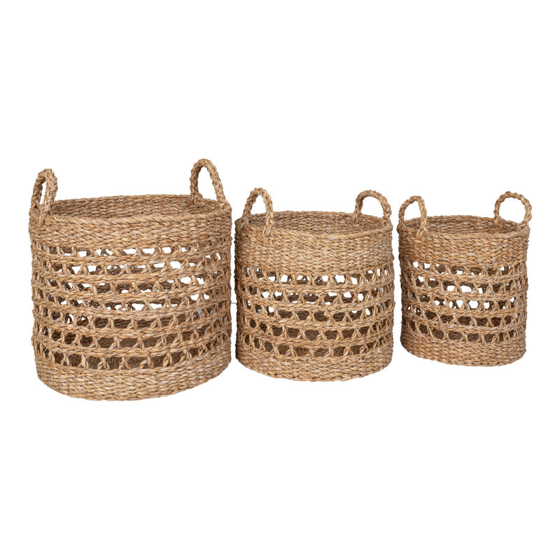 Bay Isle Home Alydia Seagrass Decorative Basket
