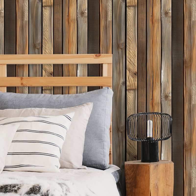 Rustic Natural Wood Panel Texture Wallpaper Peel And Stick Roll Premium