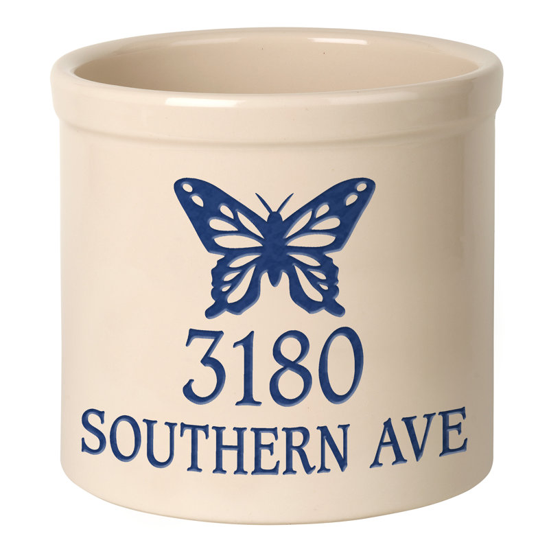 Woolbright Ceramic Pot Planter, Yes, Blue
