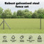 Vidaxl Chain Link Fence With Posts Steel-116797825-116797834
