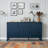 Modern Wave-Pattern Sideboard with 3 Drawers-1987689465