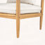 Set of 2 Acacia Wood Lounge Chairs with Cushions