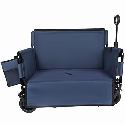 Folding Wagon Cart With Bench Sea